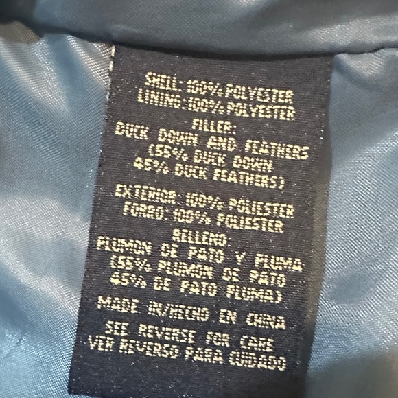 Route 66 Sky Blue Duck Down and feathers Vest - Picture 4 of 5